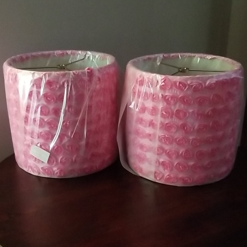 Pink lamp shades
